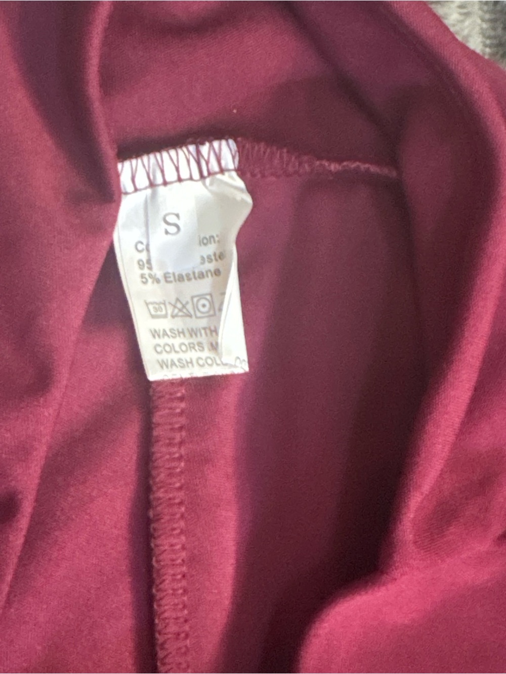 2/$20 NWT Small Maroon Purple Wide-Leg flair Lounge Yoga Office Dress Pants (B8) - Picture 3 of 3